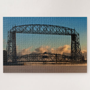 Puzzle Pont élévateur aérien Duluth Minnesota avec fumée