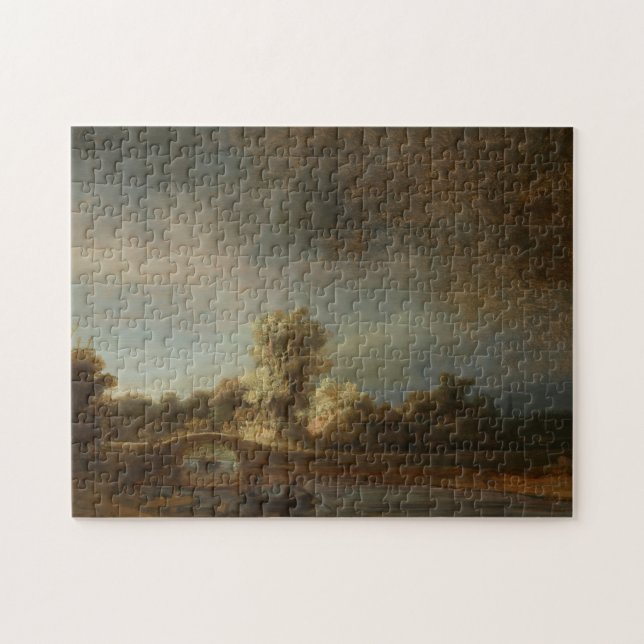 Puzzle Pont en pierre de Rembrandt (Horizontal)