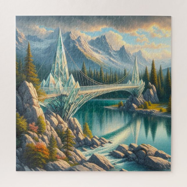 Puzzle Pont fait de cristal (Vertical)