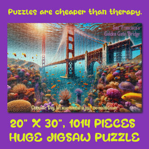 Puzzle Pont Golden Gate de San Francisco sous l'eau