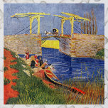Puzzle Pont Langlois à Arles par Vincent van Gogh<br><div class="desc">Le pont Langlois à Arles by Vincent van Gogh est une peinture maritime de post impressionnisme d'art vintage mettant en scène des paysannes qui lavant des vêtements dans la crique. À propos de l'artiste : Vincent Willem van Gogh était un peintre post impressionniste dont le travail était le plus remarquable...</div>