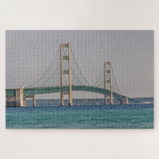 Puzzle Pont Majestic Mackinac 1014 pièce (Horizontal)