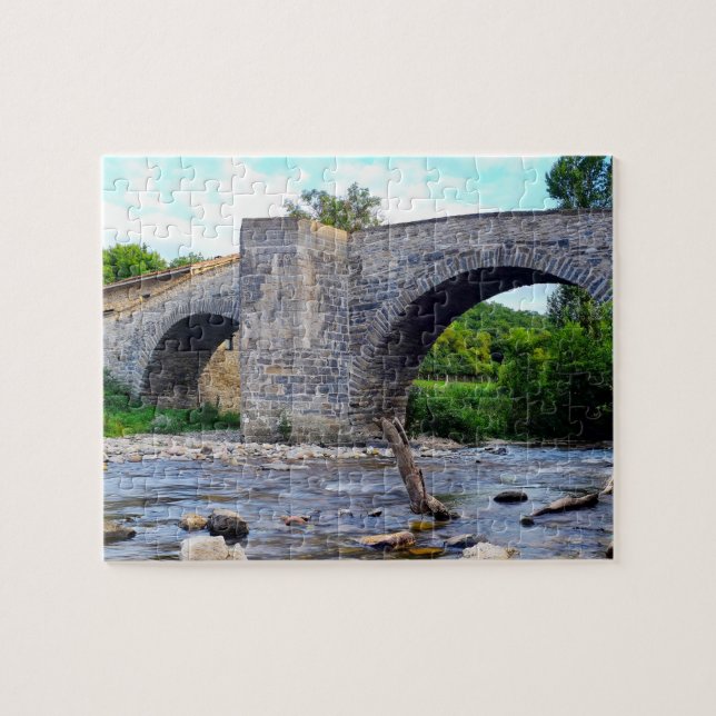 Puzzle Pont médiéval à Zubiri (Horizontal)