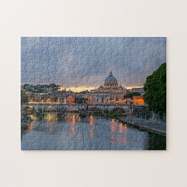 Puzzle Pont Saint-Ange, Basilique Saint-Pierre, Rome (Horizontal)