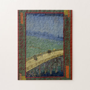 Puzzle Pont sous la pluie après Hiroshige par Vincent va
