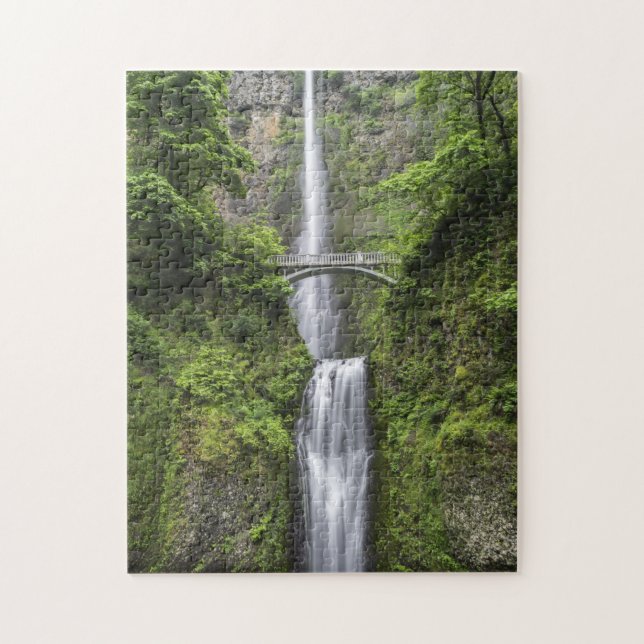 Puzzle Pont sur le paysage de cascade (Vertical)