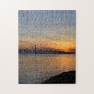 Puzzle Pont sur le Tage au coucher du soleil