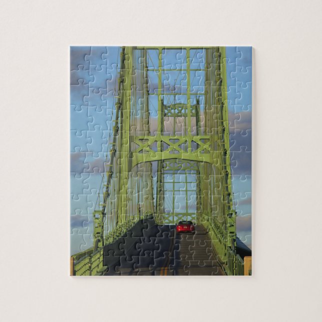 Puzzle Pont suspendu menant à Little Deer Isle (Vertical)