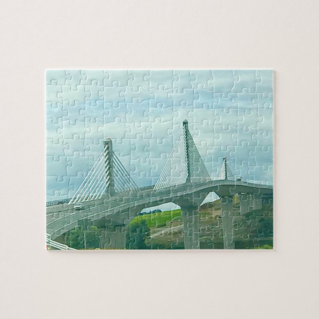 Puzzle Pont suspendu Waterford Irlande. (Horizontal)