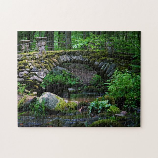 Puzzle Pont Troll dans la forêt - 11x14 (Horizontal)