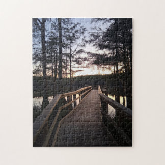 Puzzle Pont Twilight dans la forêt de cyprès
