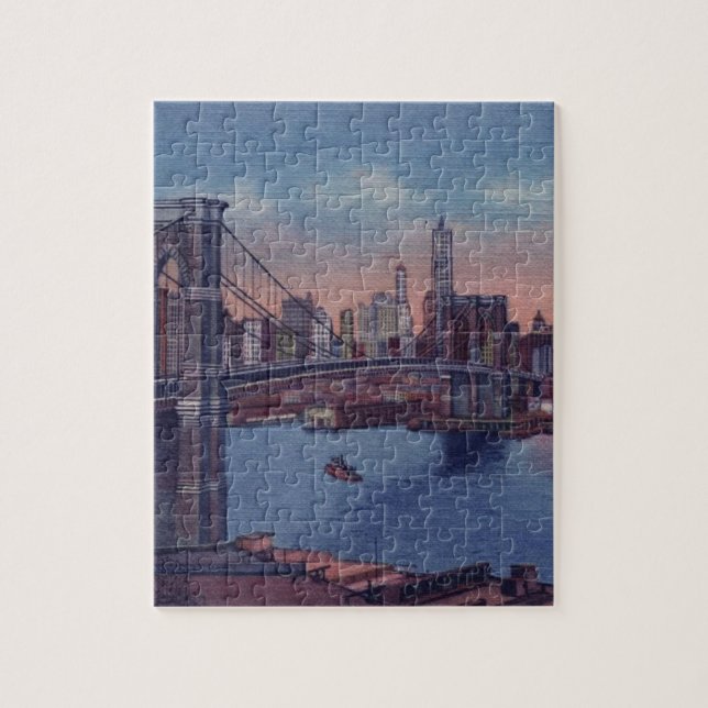 Puzzle Pont vintage Brooklyn (Vertical)