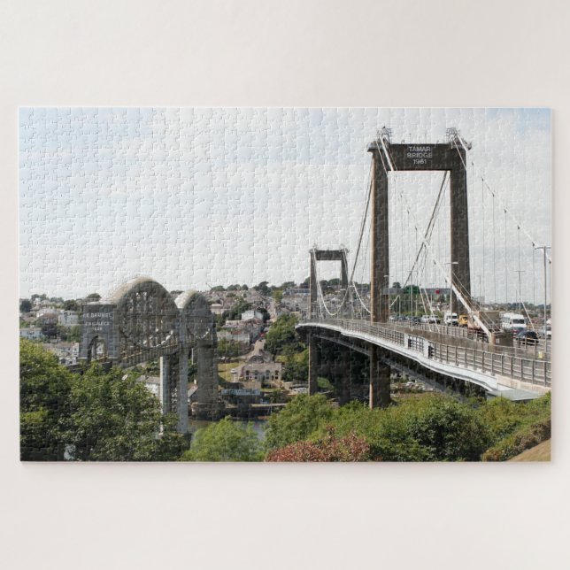 Puzzle Ponts de Tamar, Saltash & Plymouth, Angleterre   (Horizontal)