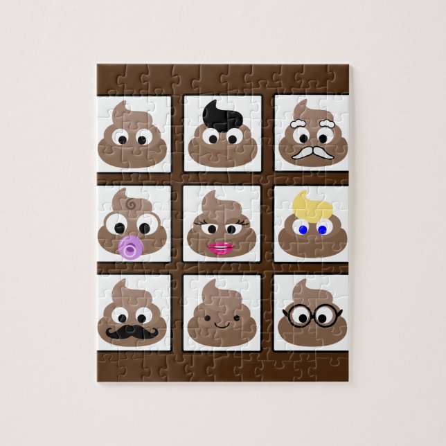 Puzzle Poop plusieurs faces Brown (Vertical)