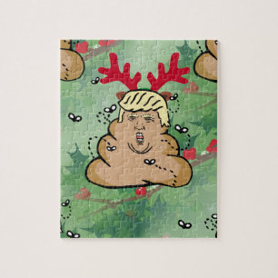 Puzzle poop reindeer donald trump