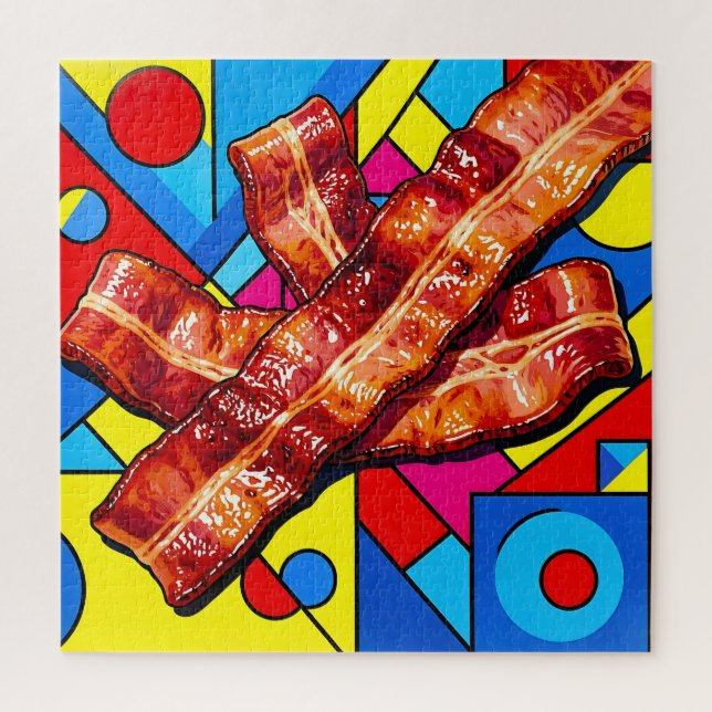 Puzzle Pop Art Bacon Croustillant (Vertical)