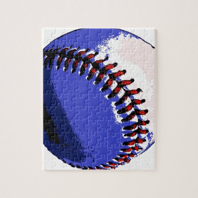 Puzzle Pop Art Baseball (Vertical)