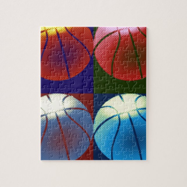 Puzzle Pop Art Basket-ball (Vertical)