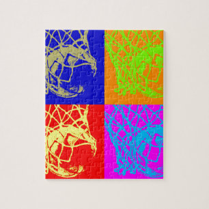 Puzzle Pop Art Basketball