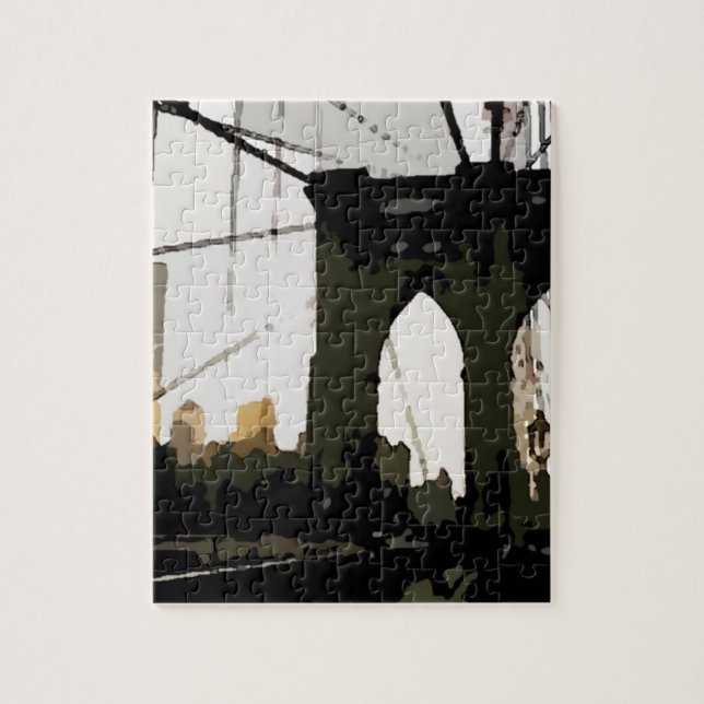 Puzzle Pop Art Brooklyn Bridge (Vertical)