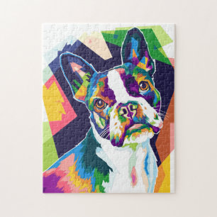 Puzzle Pop Art Coloré French Bulldog