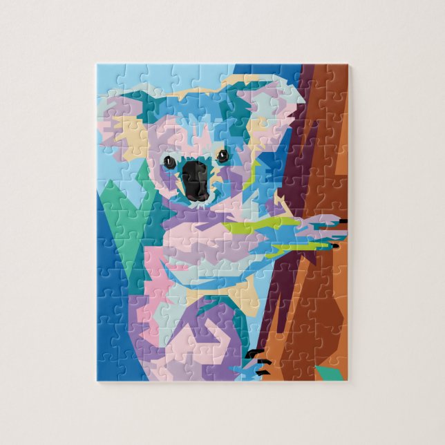 Puzzle Pop Art coloré Koala Portrait (Vertical)