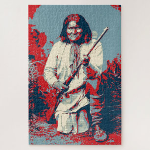 Puzzle Pop Art Geronimo Chef légendaire indien