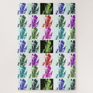 Puzzle Pop Art Geronimo Chef légendaire indien