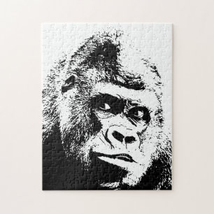 Puzzle Pop Art Gorilla Animaux sauvages