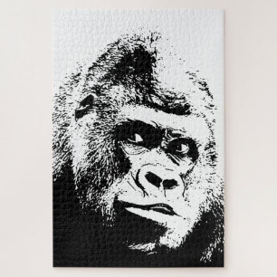 Puzzle Pop Art Gorilla Animaux sauvages