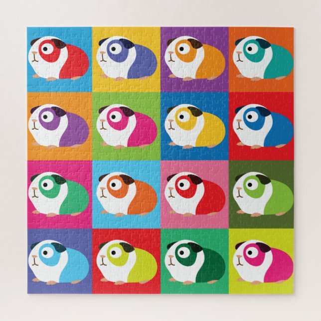 Puzzle Pop Art Guinea Pigs (Vertical)
