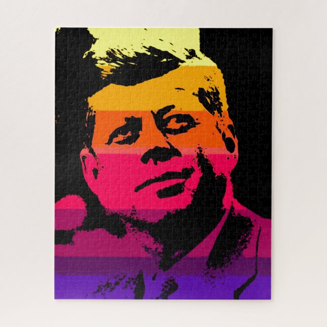 Puzzle Pop Art Jack JFK John F. Kennedy (Vertical)