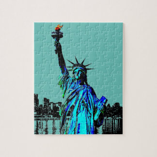 Puzzle Pop Art Lady Liberty