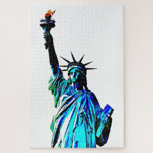 Puzzle Pop Art Lady Liberty