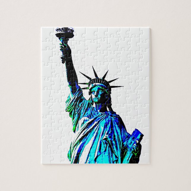 Puzzle Pop Art Lady Liberty (Vertical)