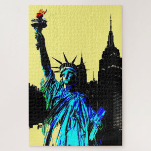 Puzzle Pop Art Lady Liberty