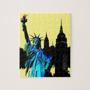 Puzzle Pop Art Lady Liberty