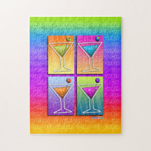Puzzle Pop Art MARTINIS