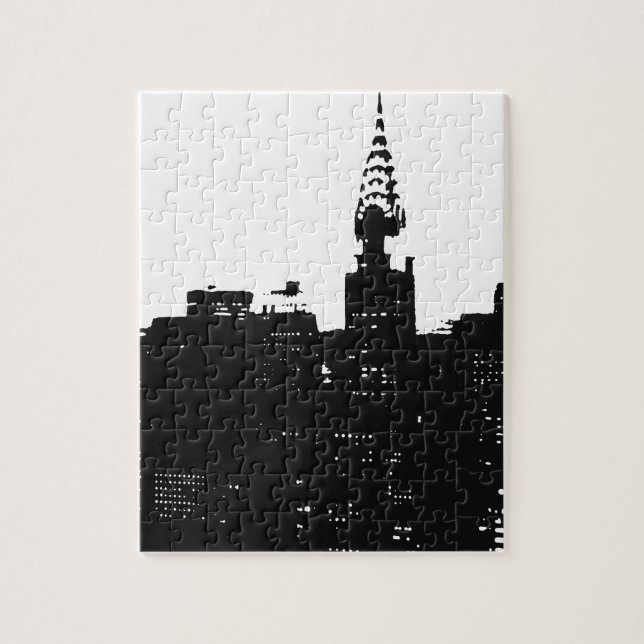 Puzzle Pop Art New York Silhouette (Vertical)