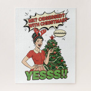 Puzzle Pop Art "Obsédé par Noël" Vacances Amusantes
