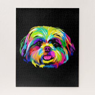 Puzzle Pop Art Shih Tzu Amoureux de les chiens