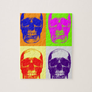 Puzzle Pop Art Skull