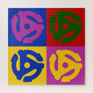 Puzzle Pop Art Vinyl Record 45 tr/min Audiophile