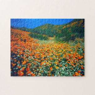 Puzzle Poppies de Californie et fleurs sauvages de pop-co