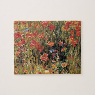 Puzzle Poppies de Robert Vonnoh, Impressionnisme Vintage