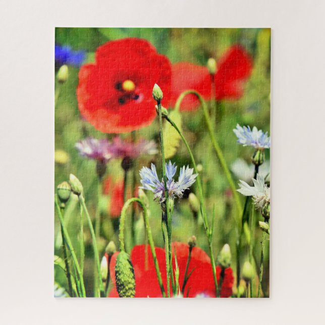 Puzzle Poppies et Fleurs sauvages (Vertical)