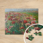 Puzzle Poppies florissantes | Olga Wisinger-Florian<br><div class="desc">Poppies florissantes | Blühender Mohn (1895-1900) | Oeuvre originale du peintre impressionniste autrichien Olga Wisinger-Florian (1844-1926). L'artiste est connue pour ses nombreux paysages et peintures florales de natures mortes. Cette pièce représente un paysage avec un champ dense de fleurs de pavot roses et rouges en pleine floraison. Utilisez les outils...</div>