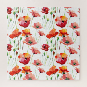 Puzzle Poppy Blossom : Simple Arrière - plan sans couture