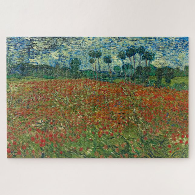 Puzzle Poppy field by Vincent van Gogh Fine Art (Horizontal)