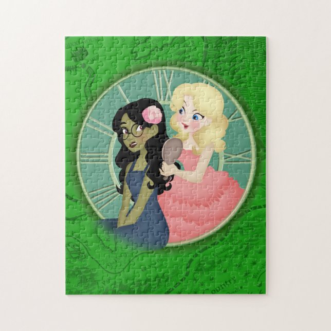 Puzzle populaire avec rose (Vertical)